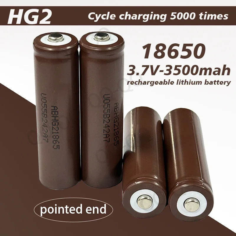 Rechargeable Battery Factory 2023NEW Best-selling 18650 Battery Lithium-ion Tip HG2 3.7V 3000MAH Suitable for Microcomputers