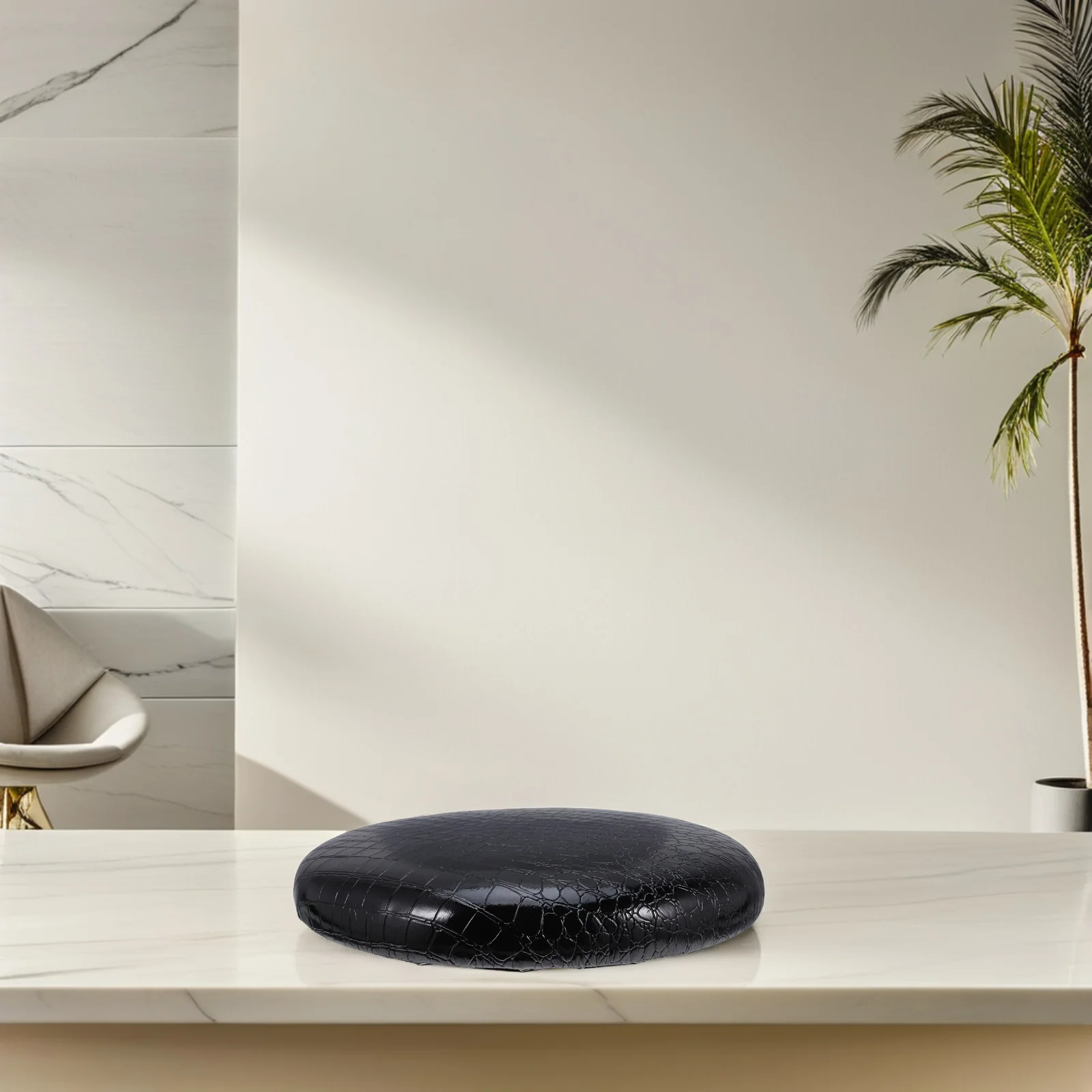 

PU Bar Stool Seat Tops Round Replacement Cushion Thick Padding for Home Kitchen Restaurant Office Dining Chairs