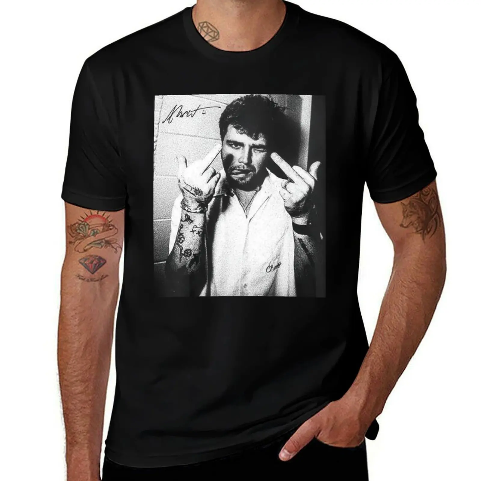 

Alex Warren Middle Finger Vintage T-Shirt oversize t-shirts man funny gifts oversized t shirt sweat shirts men