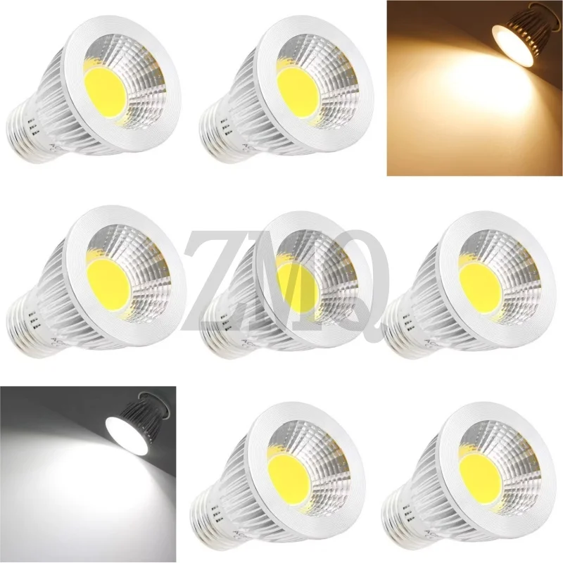 5 قطعة LED الأضواء لمبة GU10 GU5.3 E27 E14 MR16 Led 12 فولت 110 فولت 220 فولت التيار المتناوب 9 واط 12 واط 15 واط LED GU5.3 GU10 COB LED ضوء المصباح