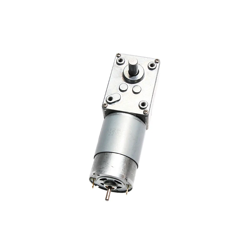 A58-555 Turbine Worm Micro Permanent Magnet DC Geared Motor Speed Regulation Small Motor 12v24v High Torque Force