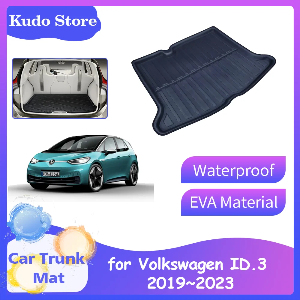 

Car Trunk Mats for Volkswagen VW ID.3 ID3 2019~2023 Rear Boot Cargo Liner Cushion Waterproof Inner Pad Luggage Tray Accessories