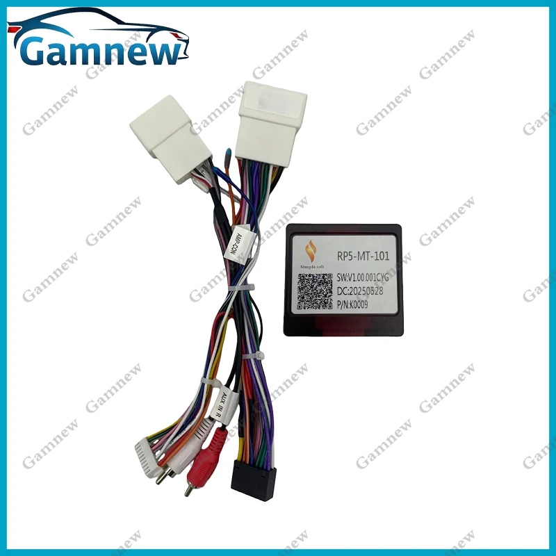 16Pin Car Wiring Harness Adapter Canbus Box Decoder For Mitsubishi Pajero V97 V73 V60 Outlander Android Power Cable