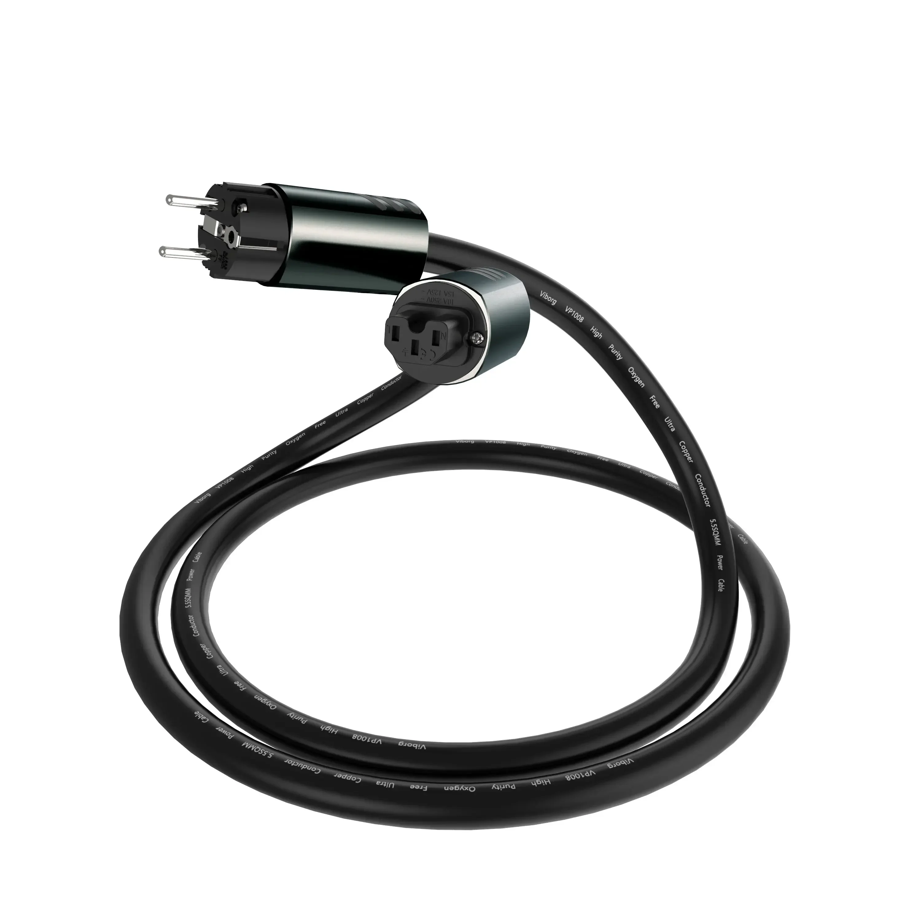 Viborg VP1008 schuko Power cable Oxygen Free Ultra Copper Conductor 5.5SQMM multi conductor wire