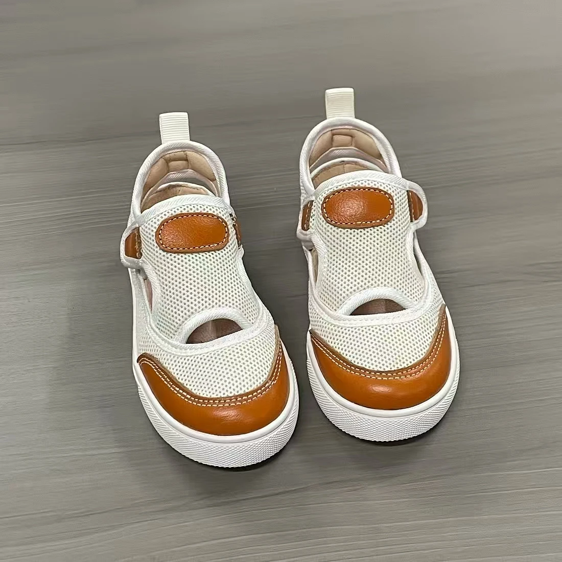 

Jinyu New Arrival Baby Shoes Princess Shoes Breathable Sandals Summer Orange Real Leather Men's Women's Shoes Fashion Trend
