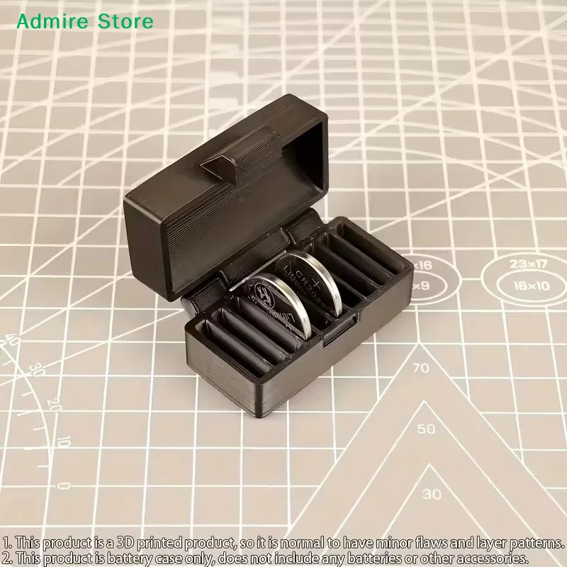 10-Hole CR2032 Button Battery Holder With 10 Drawer Slots - Portable Storage Box For Small Batteries, Prevents Loss