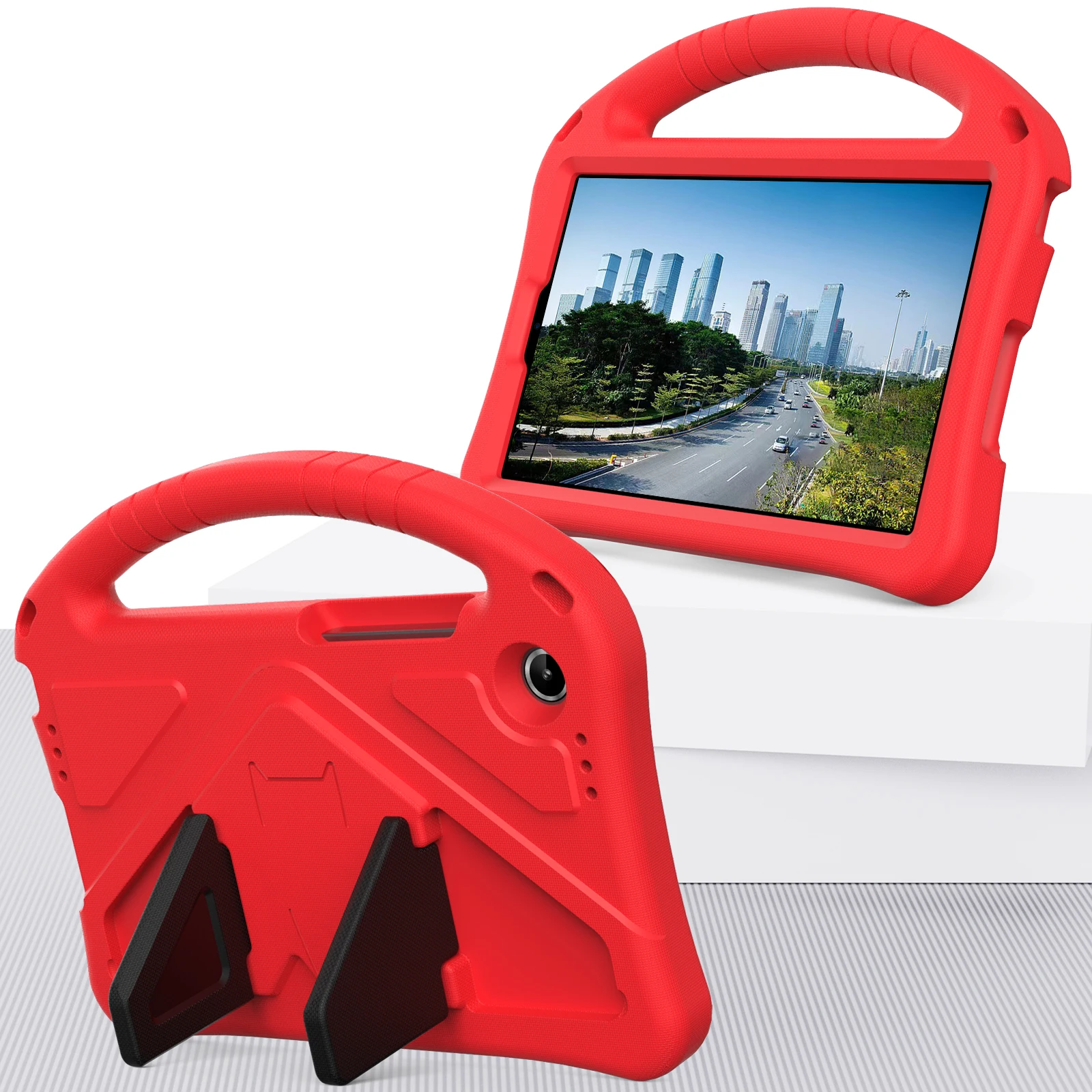 

Kids Soft EVA Tablet case for Lenovo Tab M10 Plus Gen 3 10.6 Coque Funda Stand Shockproof Cover