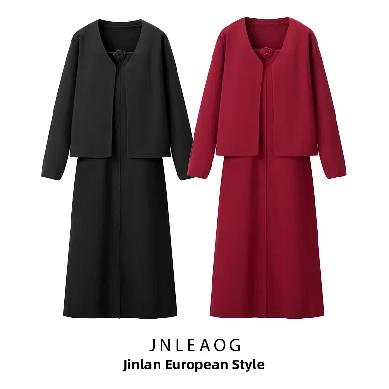 Faionable Veelzijdige JNLEAOG Dames Dr Herfst Nieuwe Sle High-End Feeling Design Ele Straight Cut Lange Sve Slim Fit