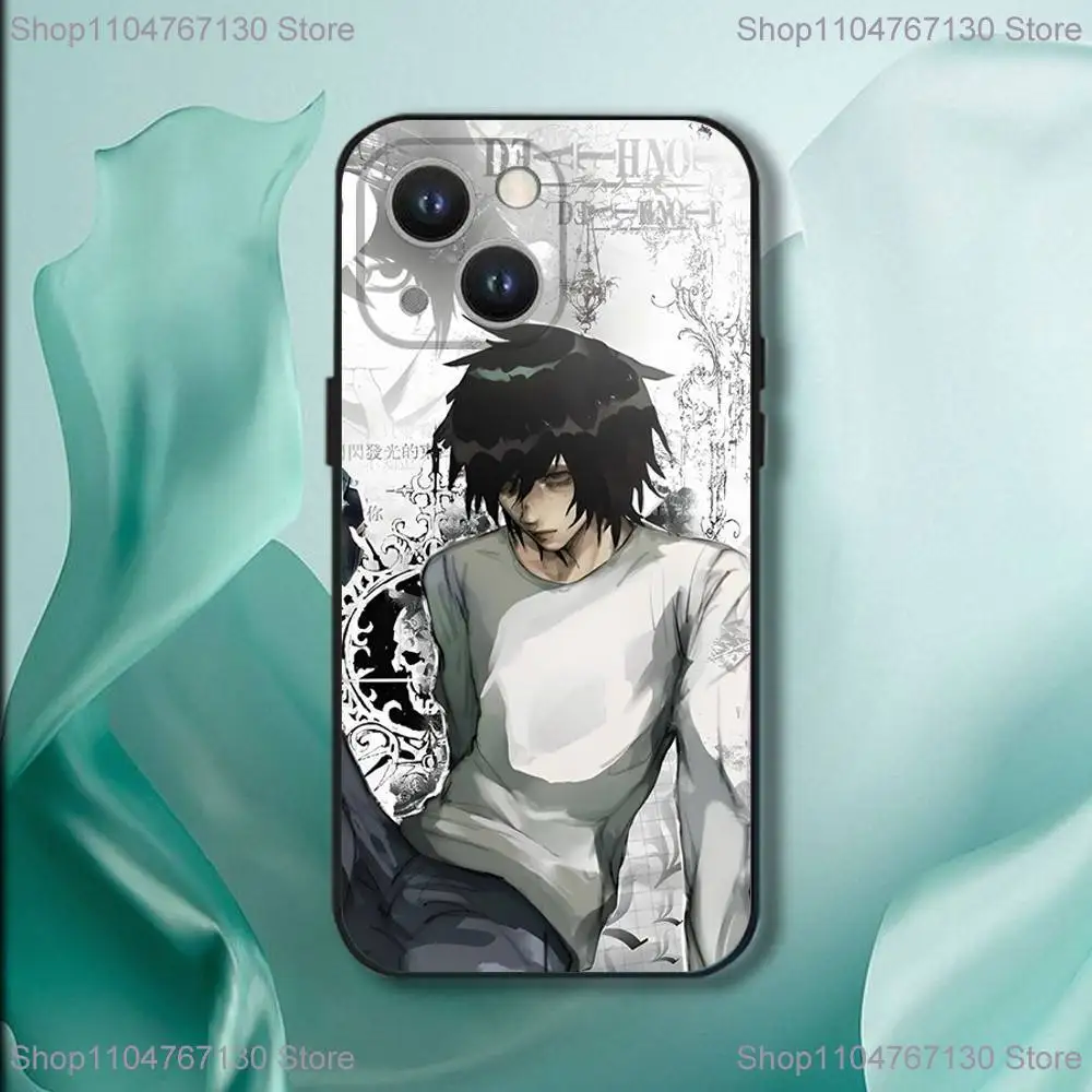 حافظة هاتف L Lawliet D-Death N-NoteS لهاتف iPhone 17,16,15,14,13,12,11,Pro,XS,Max,XR,Plus,E,SE4,غطاء ناعم أسود صغير