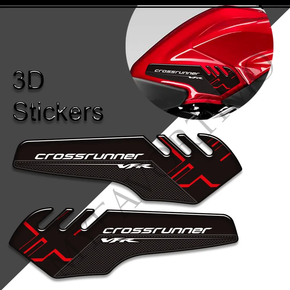 For Honda VFR800 VFR 800 F X Crossrunner Interceptor Motorcycle  Stickers Gas Knee Protector Tank Pad Grips