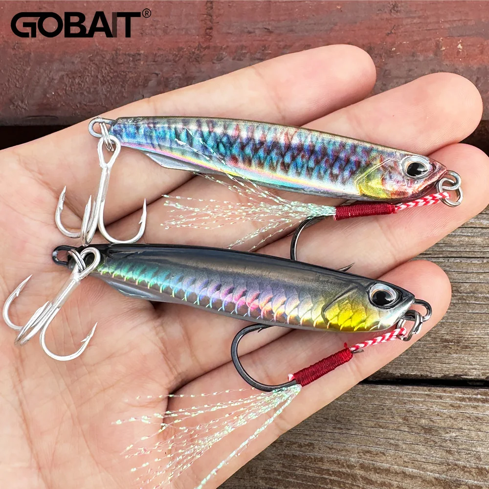 Juego de señuelos de plantilla de Metal, 10g, 20g, 30g, 40g, Spinner, Jigging, lápiz que se hunde, aparejos de Pesca Popper, anzuelo de plumas, anzuelos triples, cebo de Pesca