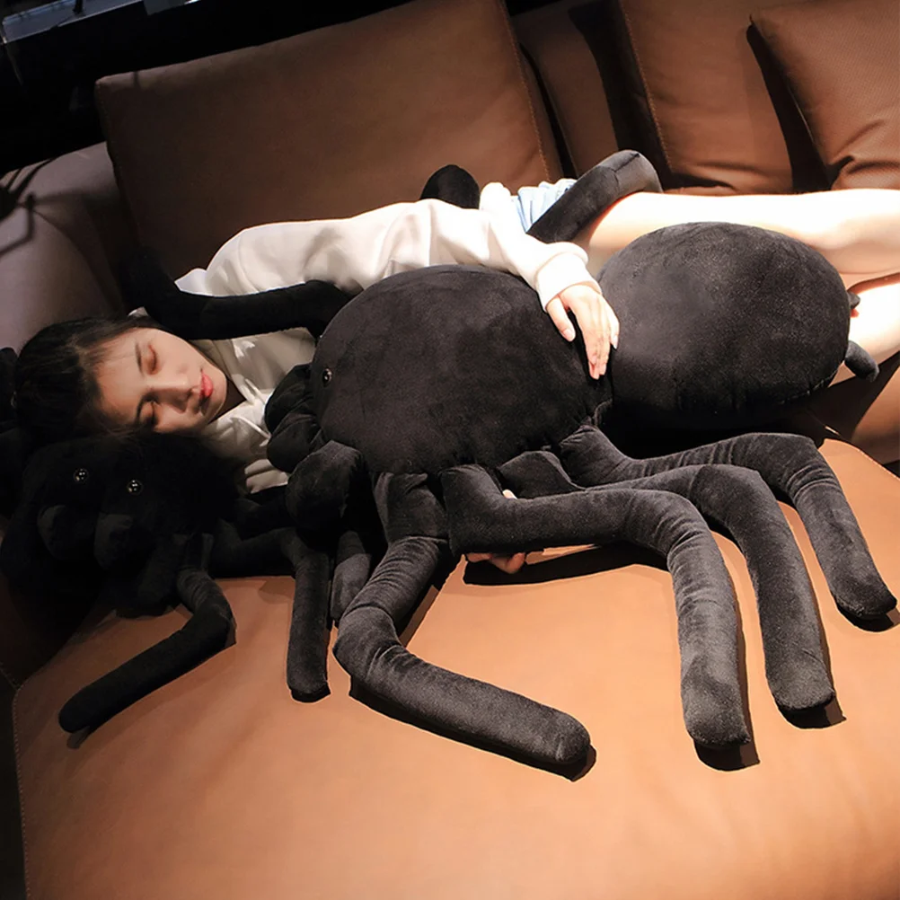 

30/40cm Giant Simulation Spider Plush Toys Stuffed Animal Soft Spider Cushion Appease Toy Throw Pillow Kids Scary Horror Toy