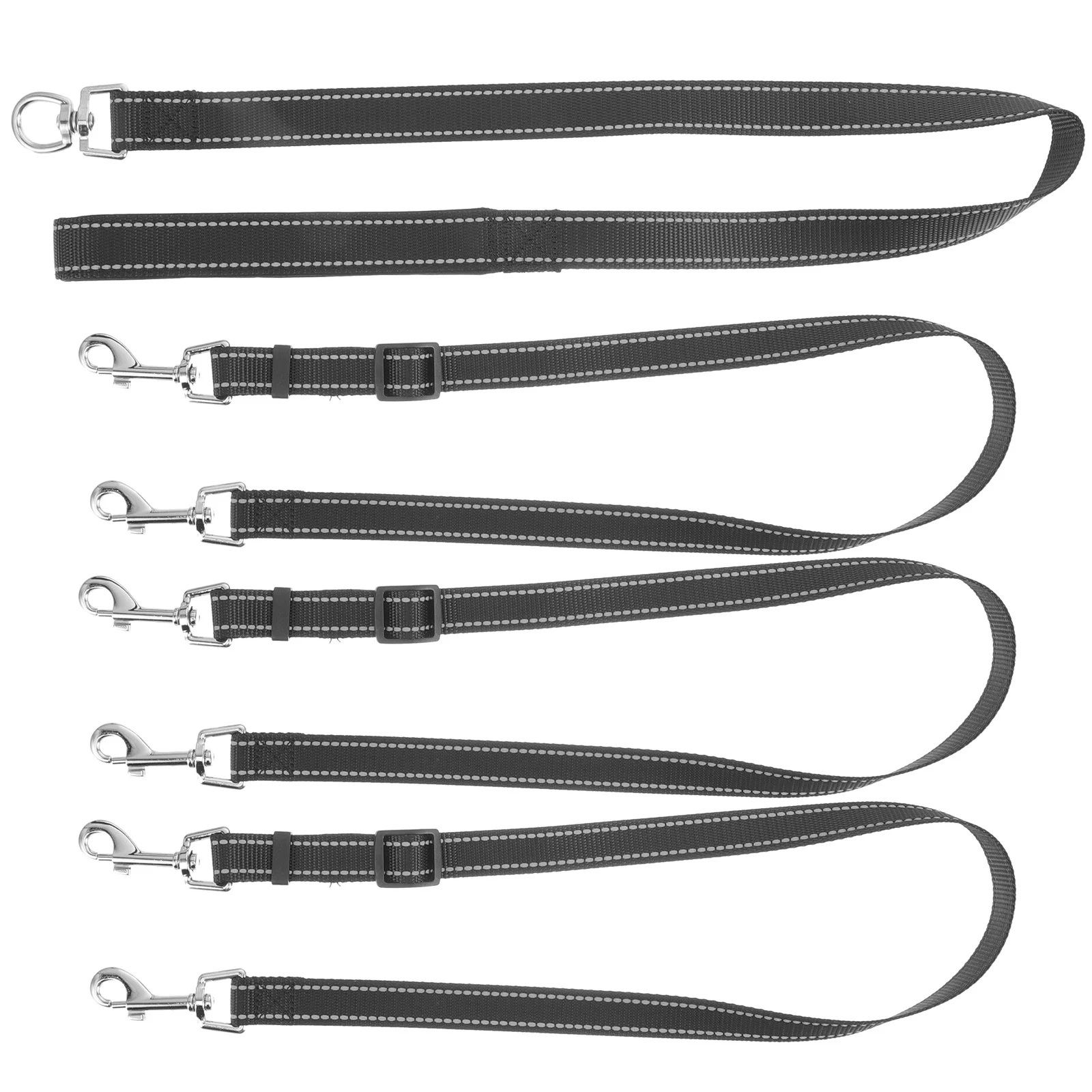 

Reflective 3 Dogs Leash Heavy Duty Triple Traction Rope Rotatable Buckle Anti Slip Grip Pet Walking Lead Dog Leash