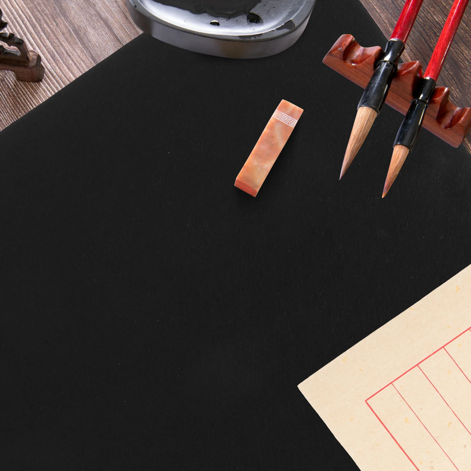 

Calligraphy Felt Pad Desk Mat Chinese Drawing Practicing Mats for Writing Paper