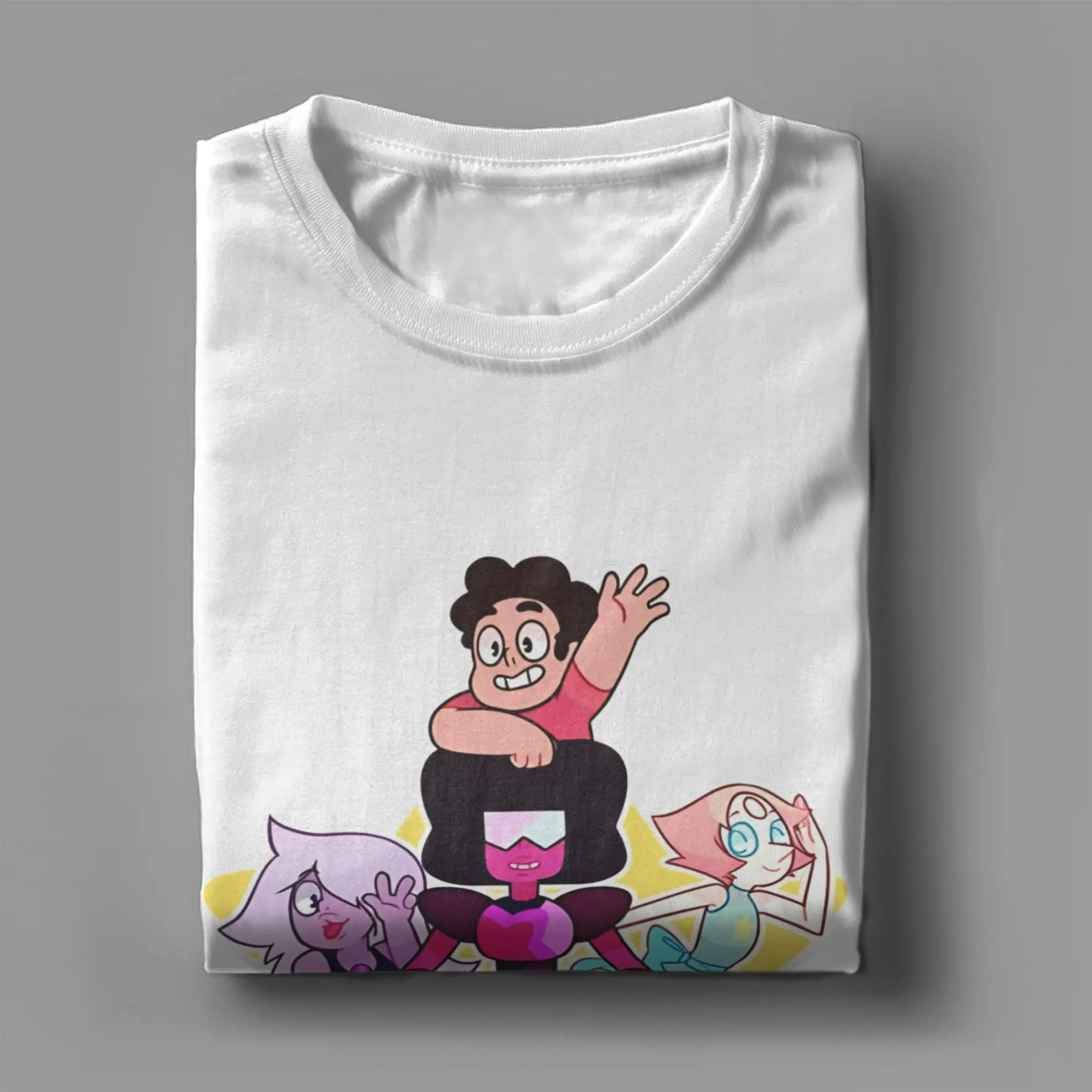 Novelty Garnet Peridot Lapis Lazuli T-Shirt Men Women's Crewneck Pure Cotton T Shirt Steven-Universed Tee Shirt Printed Tops