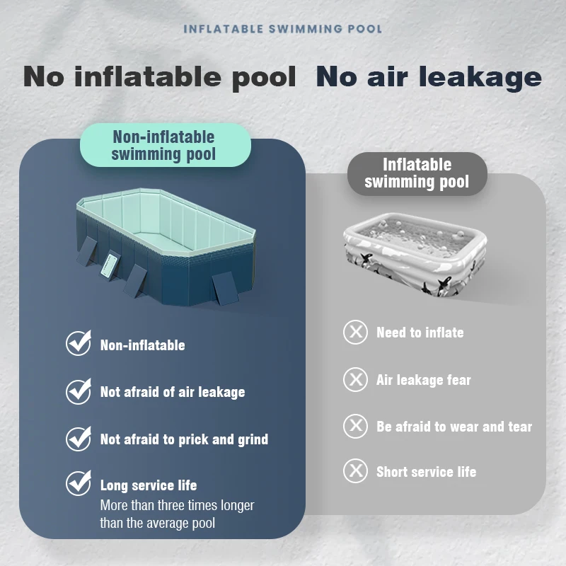 Swimming Pool 2/2.6/3M Non-Inflatable Toys Removable Large Pools for Family Children Baby Installation Free Outdoor Games Toys