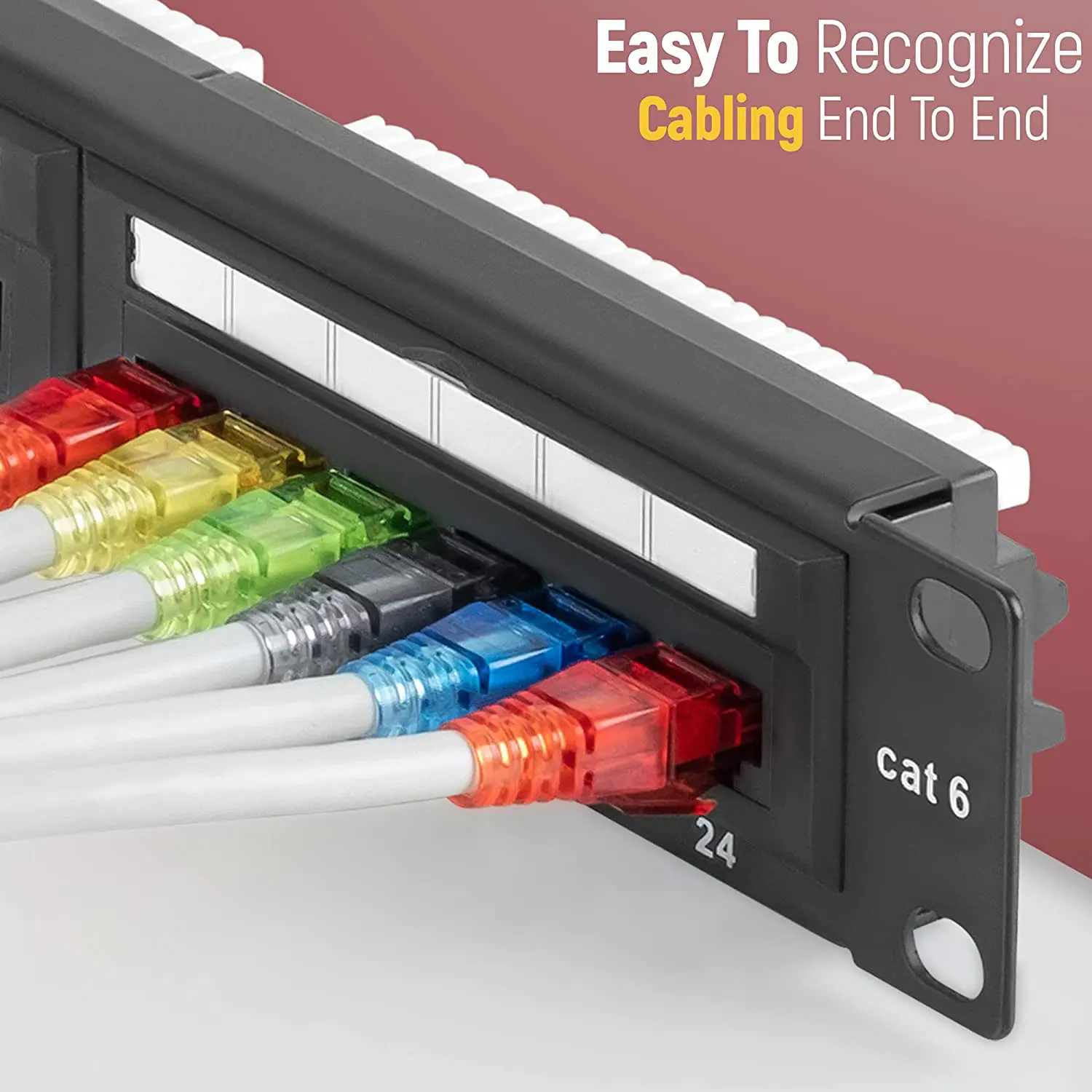 Linkwylan-Plugue Modular para cabo de rede UTP sólido ou encalhado, EZ para Crimp, Passe conectores através de cores sortidas, RJ45, Cat6