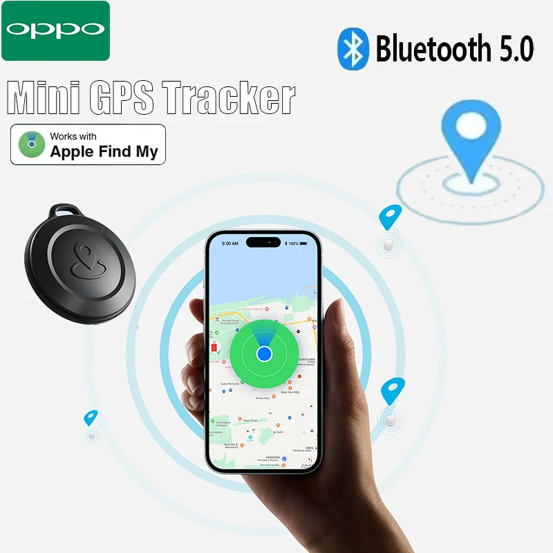 

OPPO 5.0 GPS Bluetooth-трекер, устройство против потери, телефонный ключ, поиск домашних животных пожилых людей и детей, поддерживает Apple, чтобы найти мое устройство