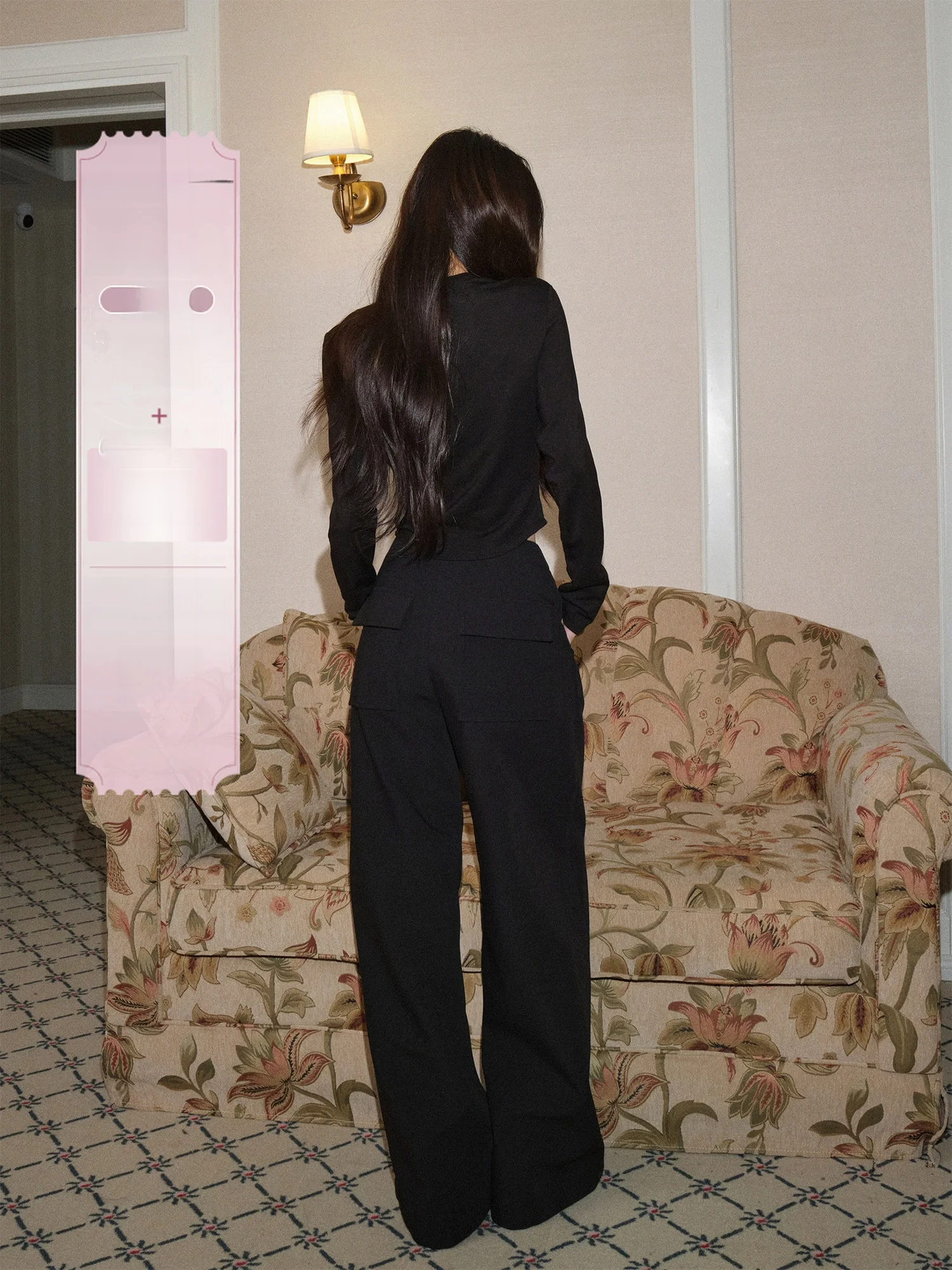 

Ar Women's Straight Leg Pants with Large kets Casual Drapey 3D Effect Long Trousers Wide Leg Pants Comfortable Fit