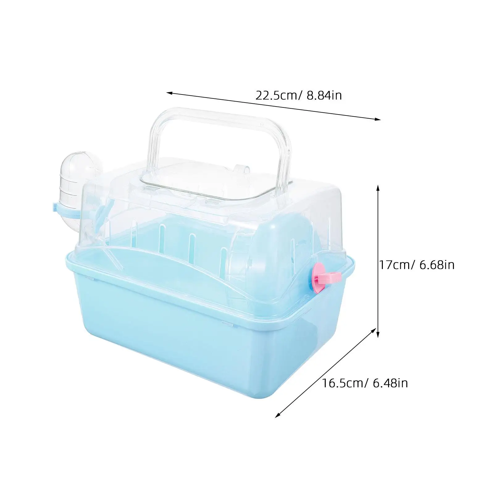 Sunroof Cage Cute Hamster for Take Out Animal Hamser Carrier Hampster Hamsters Class Pet Holder