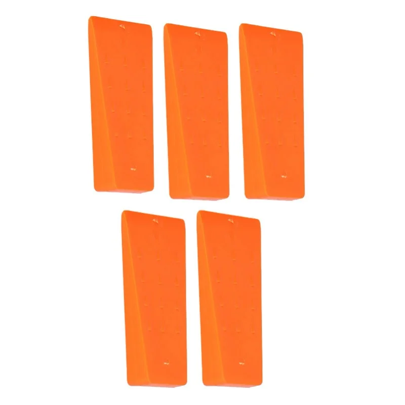 

5PCS Spiked Tree Wedge ABS Orange Firmly Fixed Anti Corrosion Tree Felling Wedge For Chainsaw