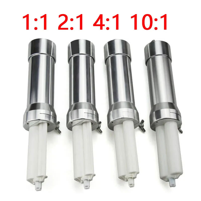 50ml Pneumatic AB Glue 1:1 2:1 4:1 10:1 Two-component Epoxy Adhesive Gun Dispenser Glue Caulking Gun Used for Dispensing Machine