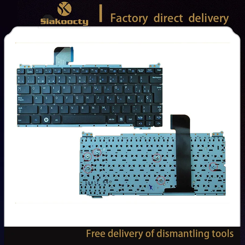 

sp keyboard for SAMSUNG NC110 NC210 ND110 NC215 latin/SP layout Genuine NEW Laptop replacement keyboard