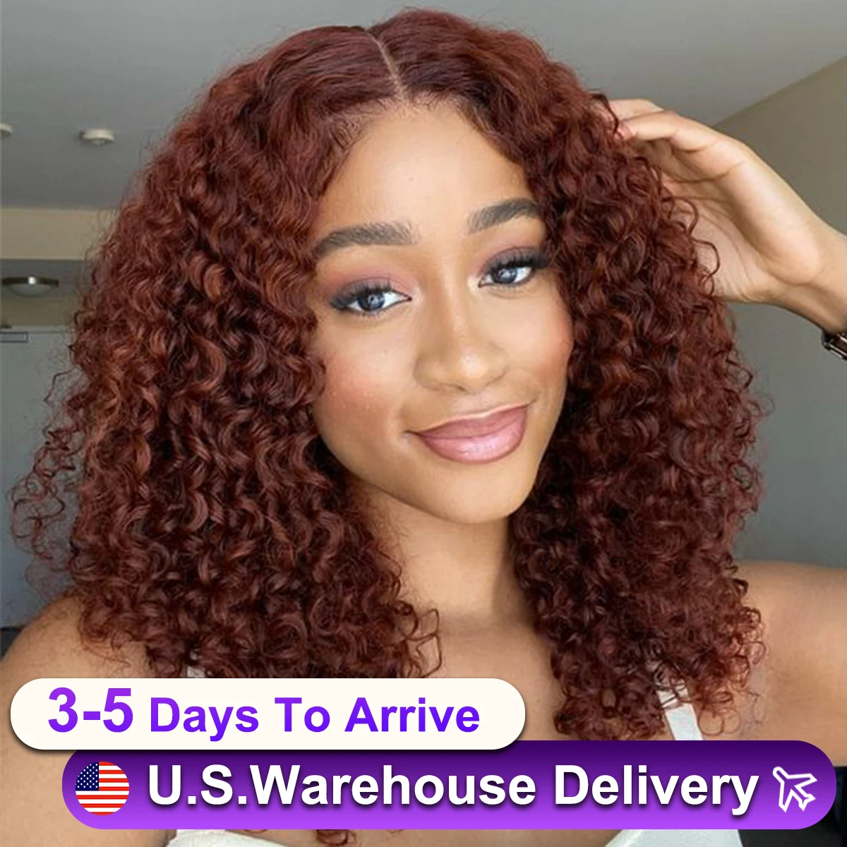 Curly 13x5x1 Lace Front Human Hair Wigs For Women 12In Deep Wave Lace Frontal Wig Wet And Wavy Closure Wigs 180% Short Bob Wigs