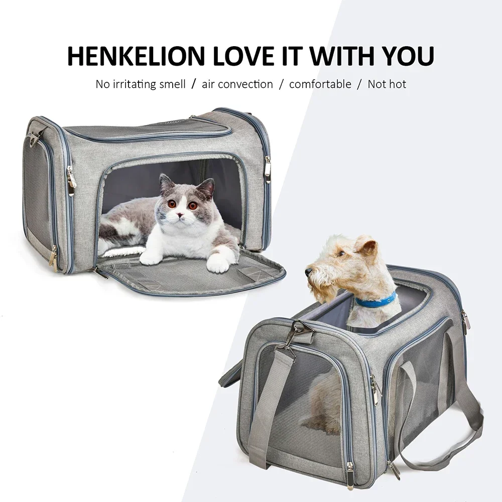 

NEW Dog Carrier Bag Soft Side Backpack Cat Pet Carriers Dog Travel Bags Airline Approved Transport For Small Dogs Cats Outgoing