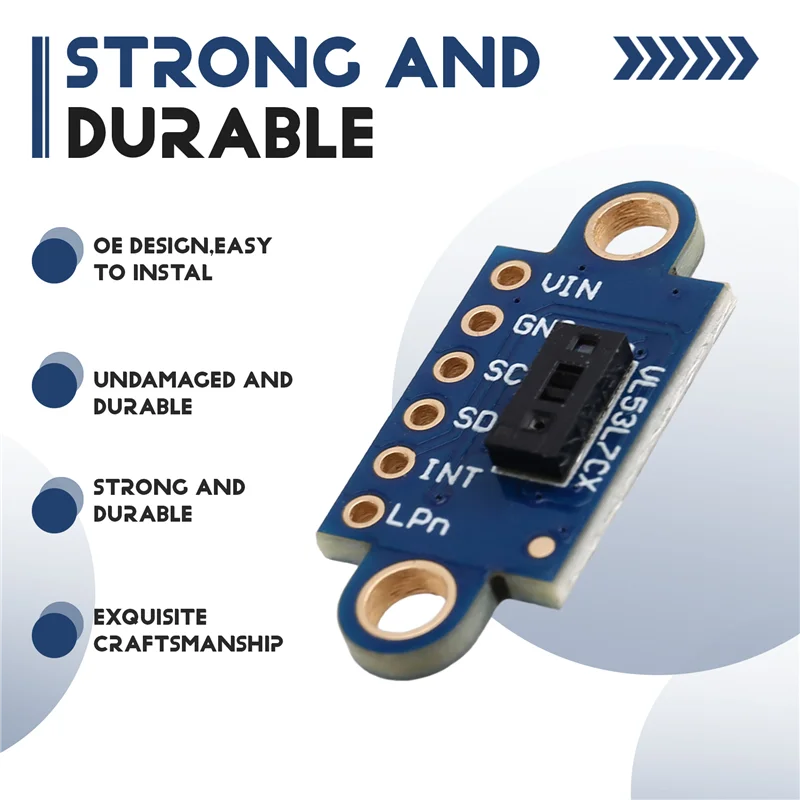 ABSQ-VL53L7 Módulo de alcance láser 8X8 Sensor de rango de tiempo de vuelo TOF multiárea VL53L7CX