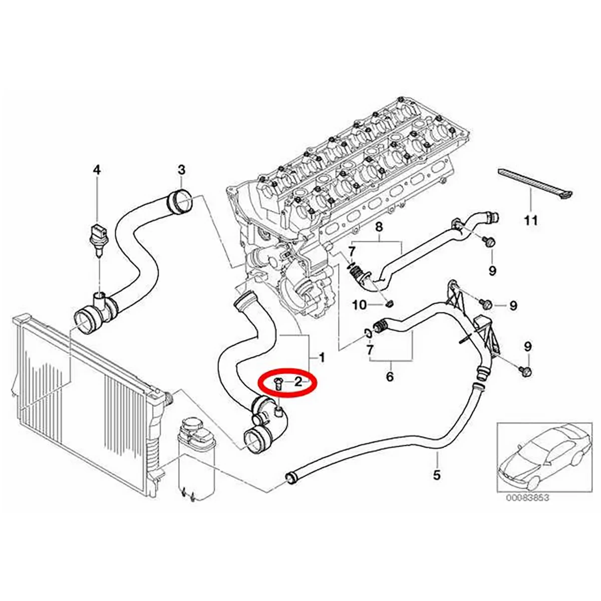 4X tornillo de purga de válvula de aire refrigerante para BMW F30 E30 E36 E46 E90 E91 tapa de radiador enchufe de tanque de expansión reemplazo de