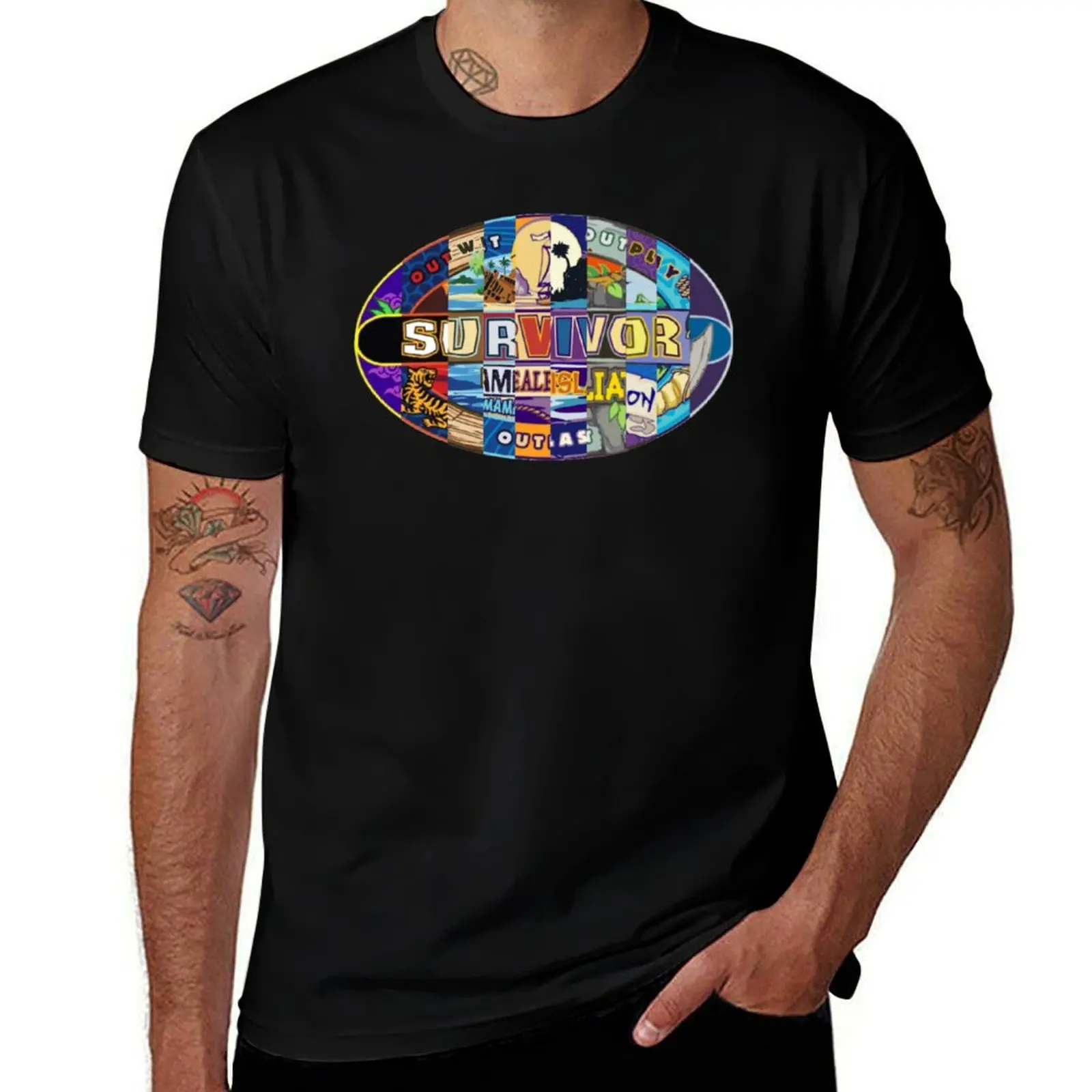 Survivor Seasons 30-40 Logos Combined Sticker 3 Gift For Men and Women, Gift For Fans T-Shirt