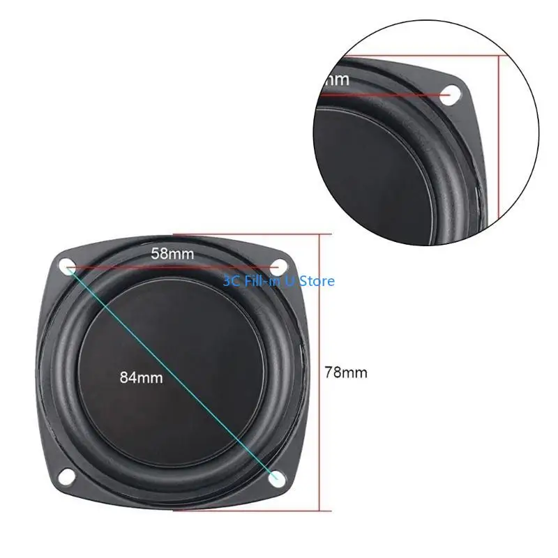 G8TA Universal Woofer Graviator Bass مكبر صوت سلبي 2/3/4INCH