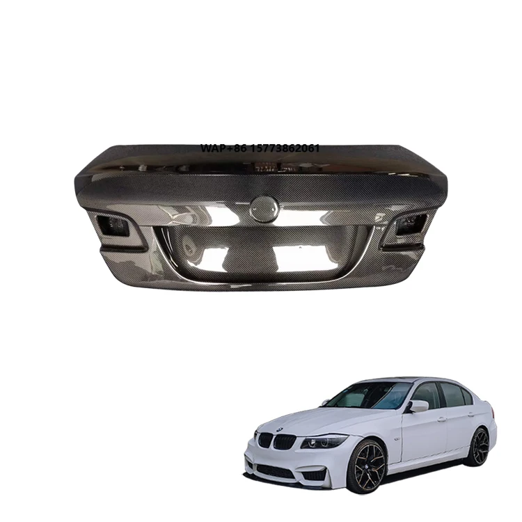 

3 Series E90 Modified Parts CSL Style Trunk Tail Lid Carbon Fiber Boot Lid for BMer E90 2005-2012 Rear Trunk Lid
