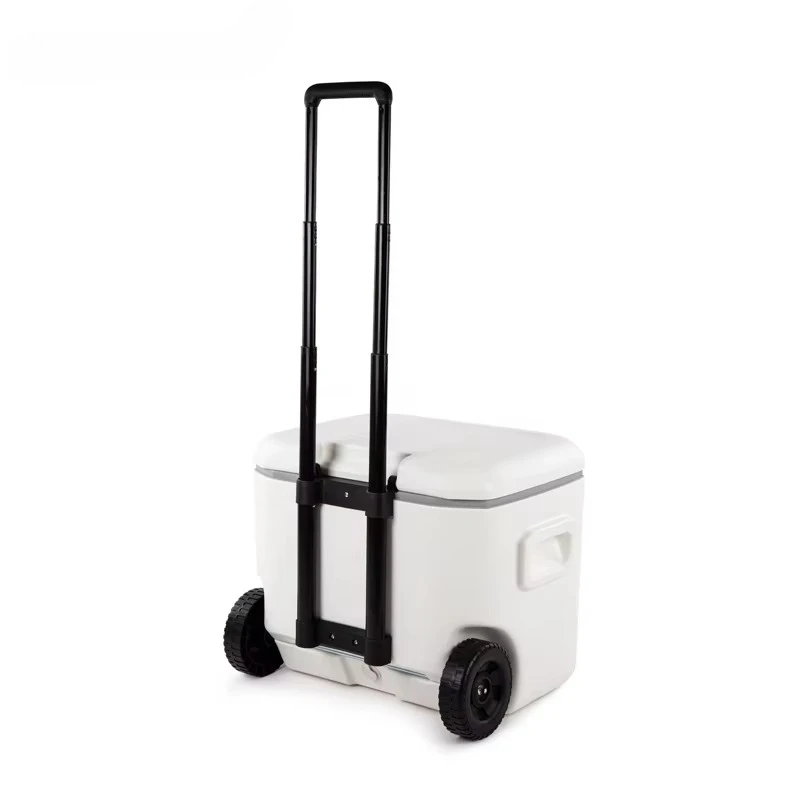 

long-term thermal insulation 53L fresh-keeping cooling and heating brand freezer cooler set with wheels