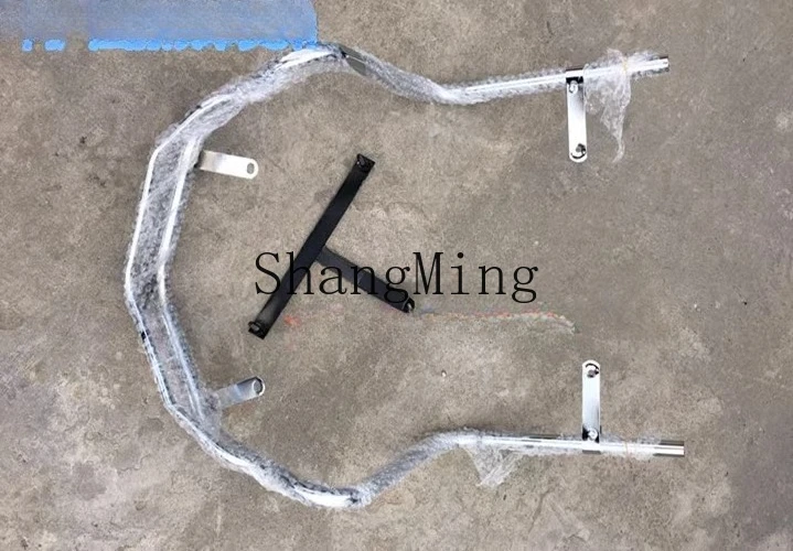 กันชนรถยนต์ไฟฟ้า ZYH พร้อมคันเหยียบรถจักรยานยนต์ไฟฟ้าชั้นวางขนาดใหญ่โครงท้ายบาร์ตัวหนา