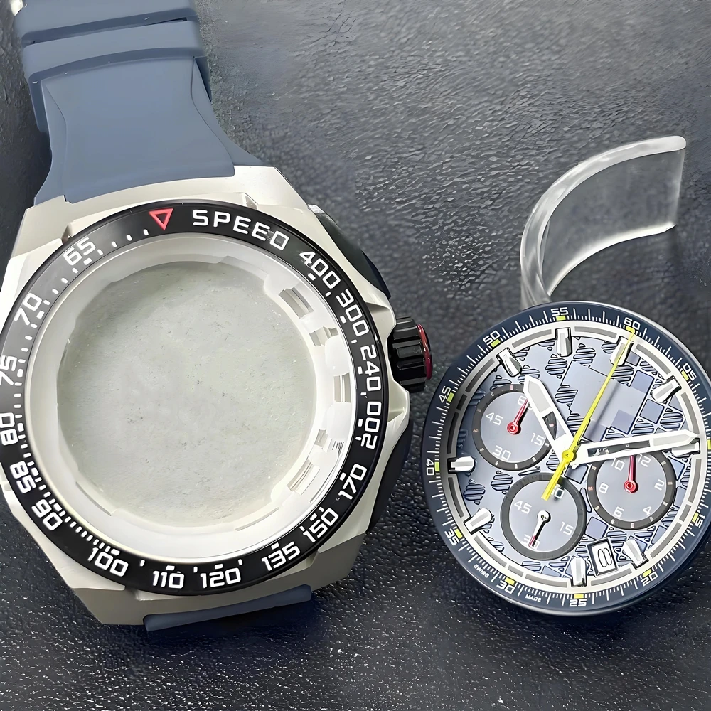 2025 NEW VK63 case 42mm Men's watches metal case chronograph case for VK63 Movement accessories vk63 watch case