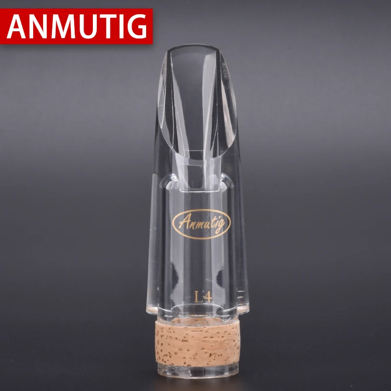 ANMUTIG Bb Clarinet Mouthpiece Acrylic Transparent Material Accessories