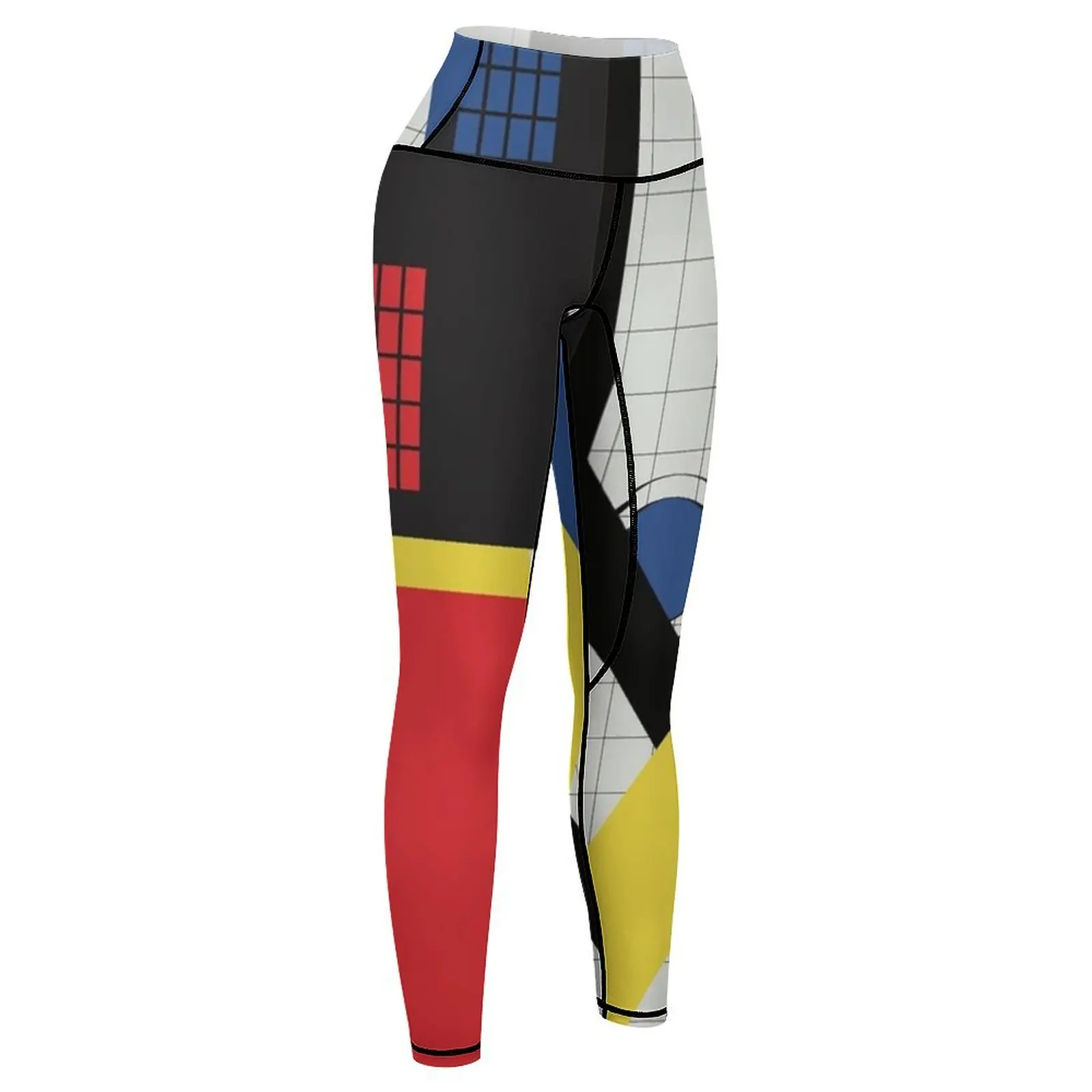 Leggings geometrici Bauhaus sport per pantaloni da palestra abbigliamento sportivo da palestra abbigliamento da palestra Leggings da donna