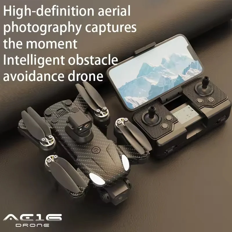 New AE16 Pro Rc Drone With 8K HD Camera Professional Dual GPS Dron Optical Flow Localization 360° Obstacle Avoidances Quadcopter