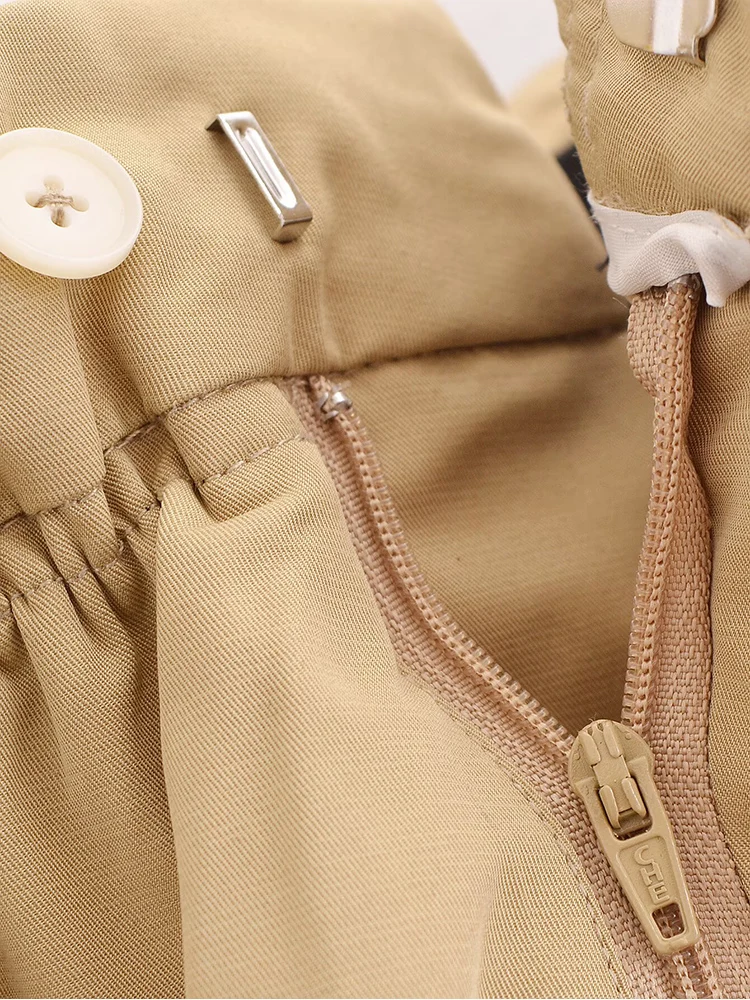 TFMLN-pantalones cortos con forma de capullo de flor para mujer, Shorts mullidos de cintura alta, informales, de Color sólido, nueva moda para primavera y verano