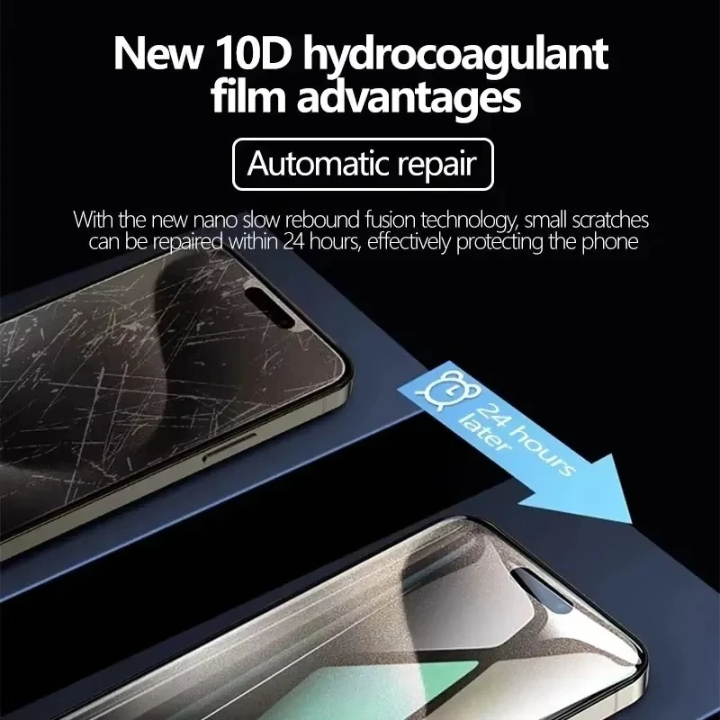 

5Pcs Soft Hydrogel Film For iPhone 17 14 13 12 11 15 Pro Max Mini 16 14 15 Plus Screen Protector For iPhone XR XS Max Not Glass