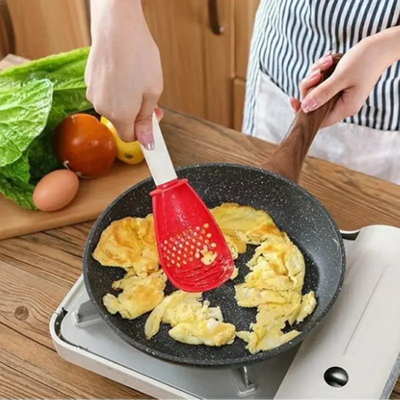 EW Japanese Cuisine Spoon Multi-Functional Colander Baby Food Supplement Mashed Potato Mashed Ginger Minced Kitchen Gadget