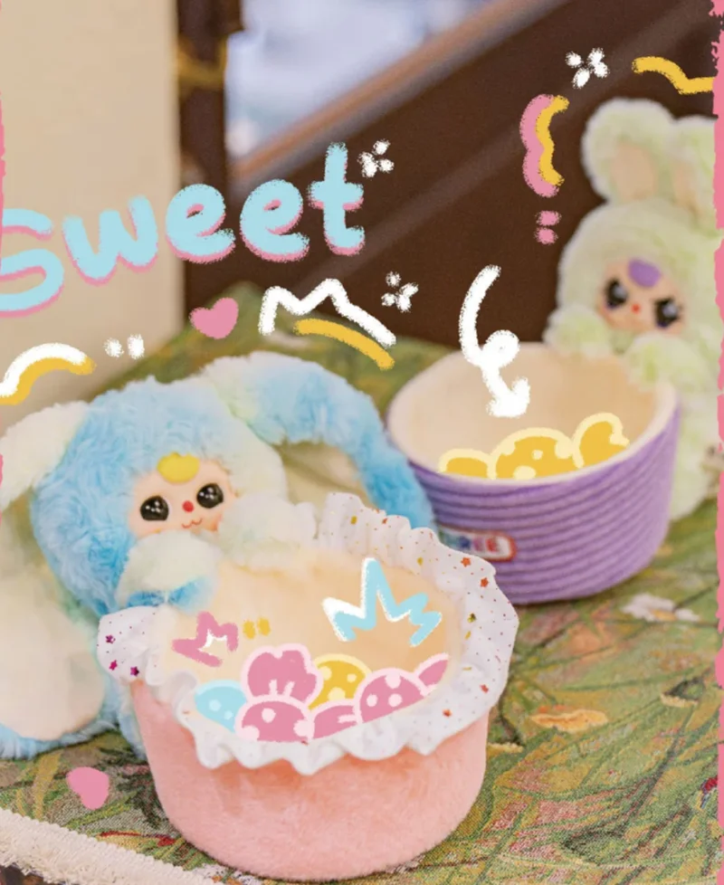 Genuine Baby Three Vinyl Face Doll Series Blind Box Trendy Hipster Toys Cute Three-Storage Basket Decoration Ideal Gift