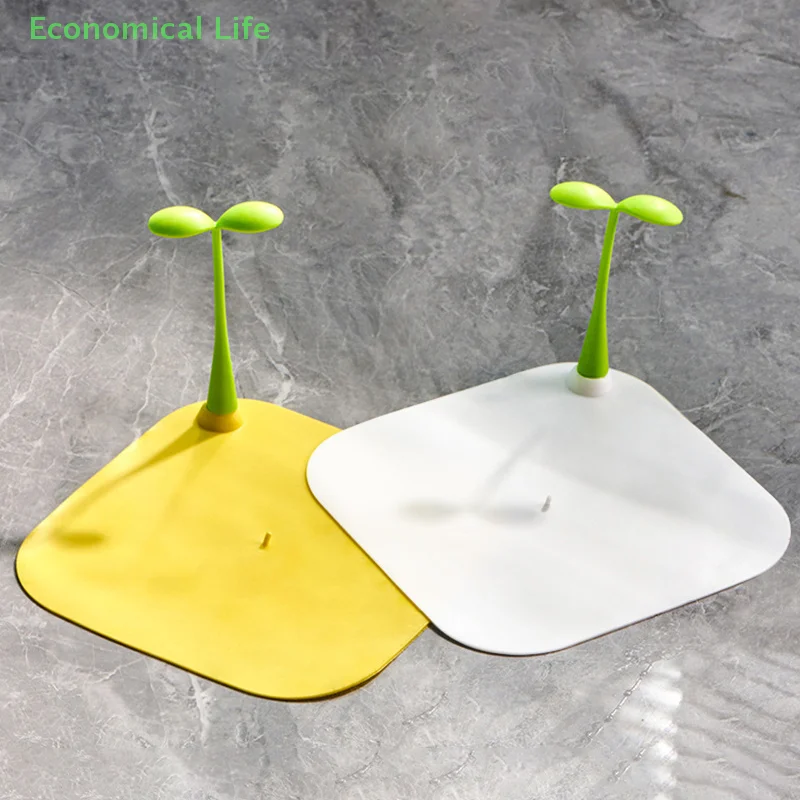 Plugs Small Grass Sprouts Sewer Bean Sprouts Shape Deodorant Mat Silicone Anti-insect Anti-odor Floor Drain Cover Kitchen Bath