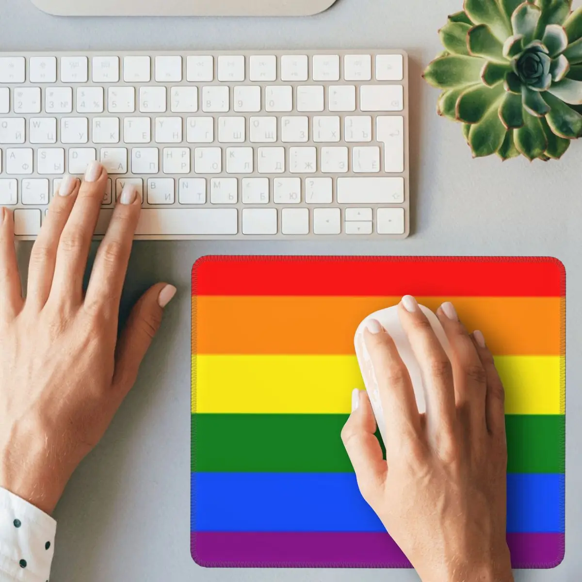 

Радужный флаг Boho ЛГБТ Pride Yaoi коврик для мыши компьютерная клавиатура коврик для мыши геймерский коврик для ноутбука офисные аксессуары настольные коврики