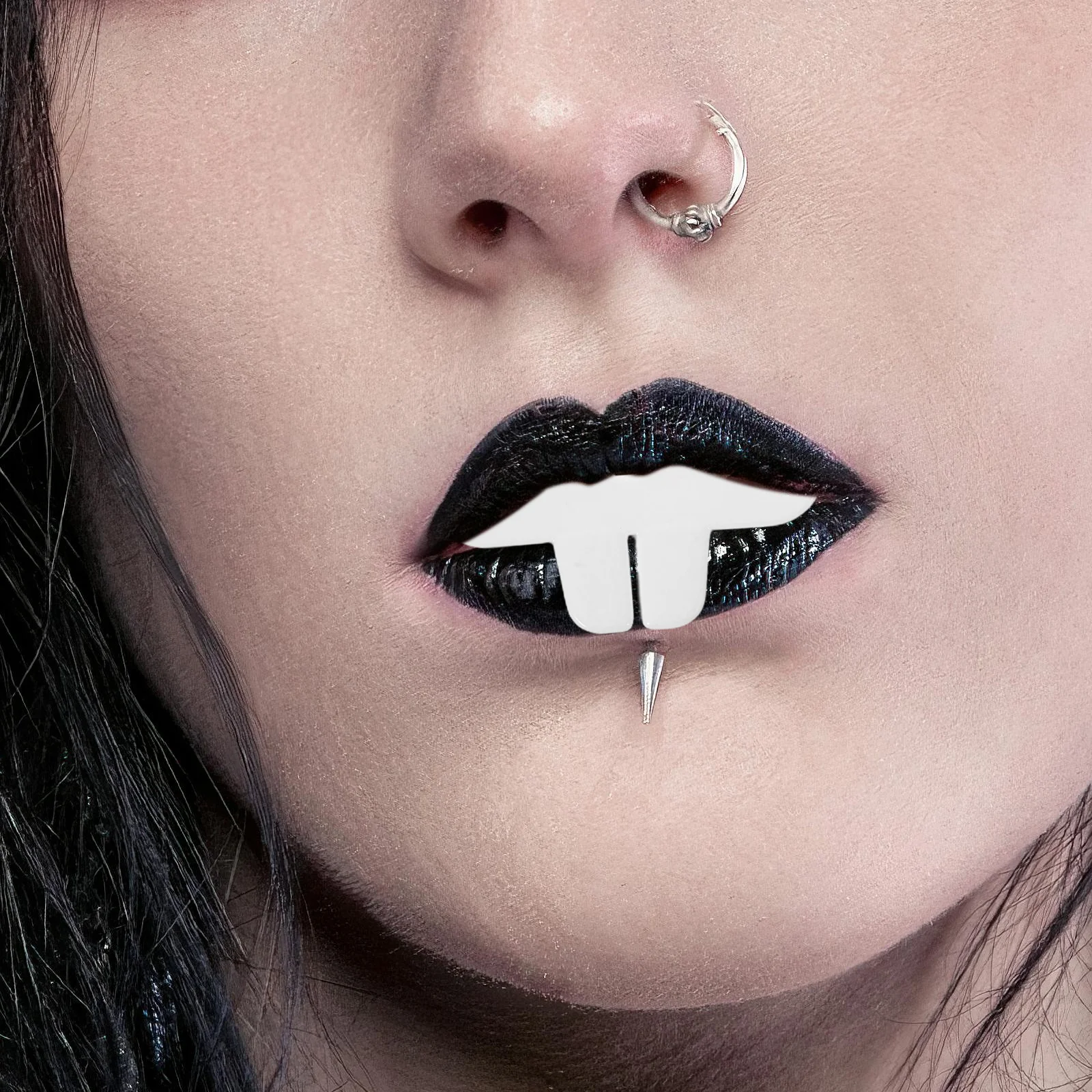 10Pcs Bunny Teeth Fake Silicone Rabbit Buck Teeth Dress Up Halloween Clown Costume Party Supplies Cosplay Accessories for Men