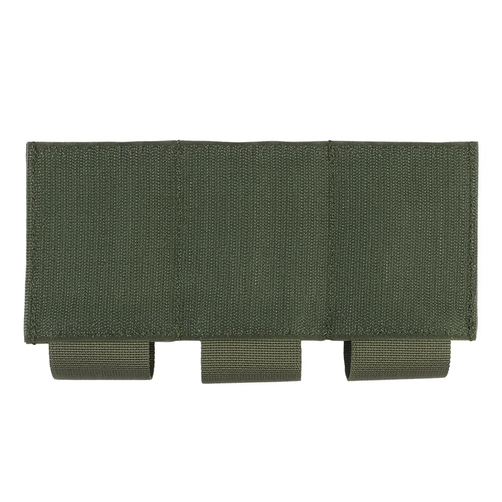 Tactical Triplo Magazine Pouch com retenção elástica Hook and Loop, MAG Holder, Built-in Transportadora Placa, Colete Acessório, Caça, Airsoft, 762