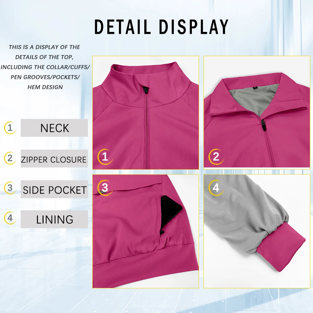 Novo jaleco médico cirúrgico jaqueta de trabalho uniforme hospitalar dentista clínica salão outwear farmácia pet shop trabalho superior uniforme enfermeira