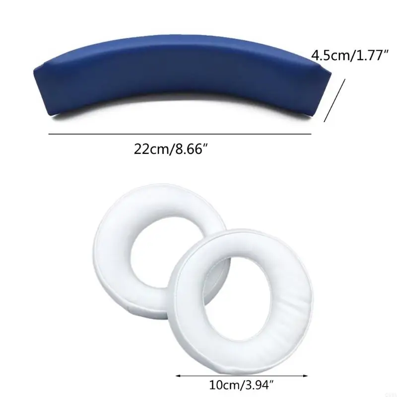 Q5WA Ушные накладки Ушные панели ушные падки белок кожа кожа кожа для ушных подушек 0083 Gold7.1 Грава